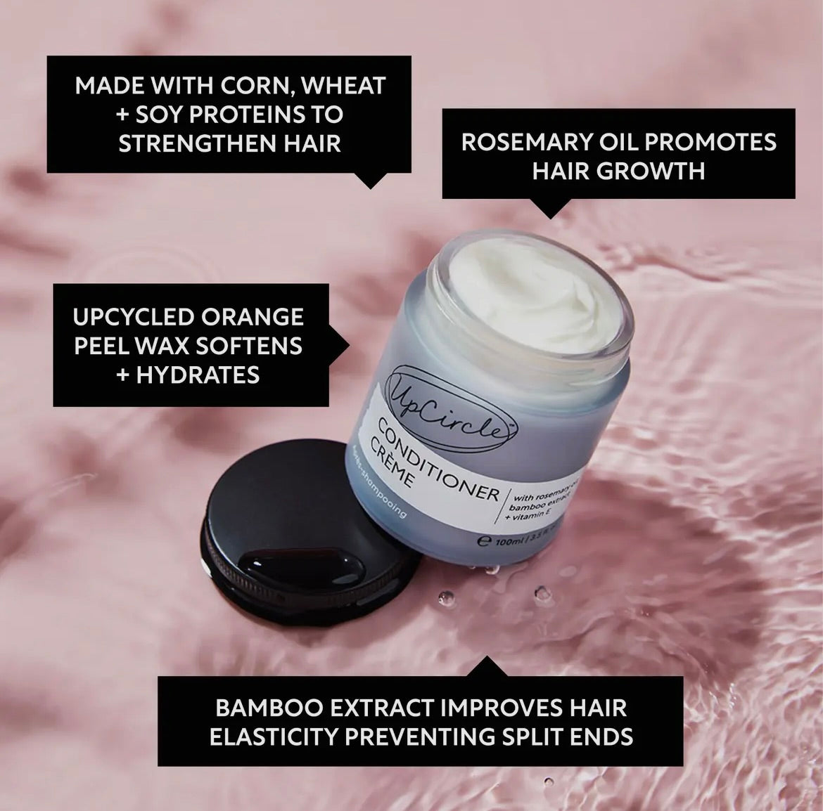 Vegan Natural Conditioner Crème - Plant Keratin + Panthenol